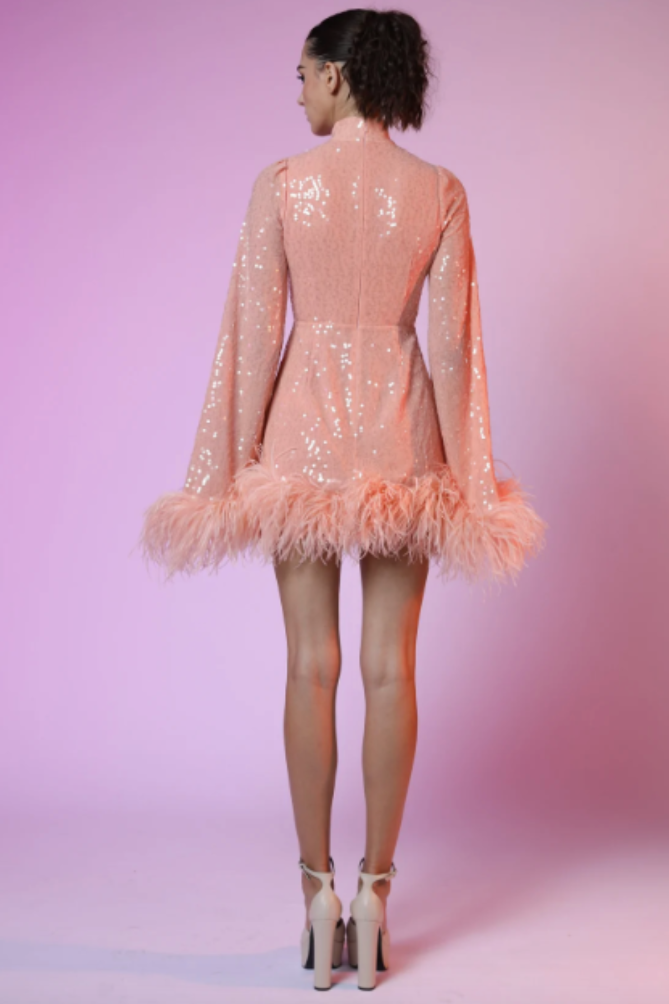 Dolly Feather Mini Dress by Sau Lee - RENTAL