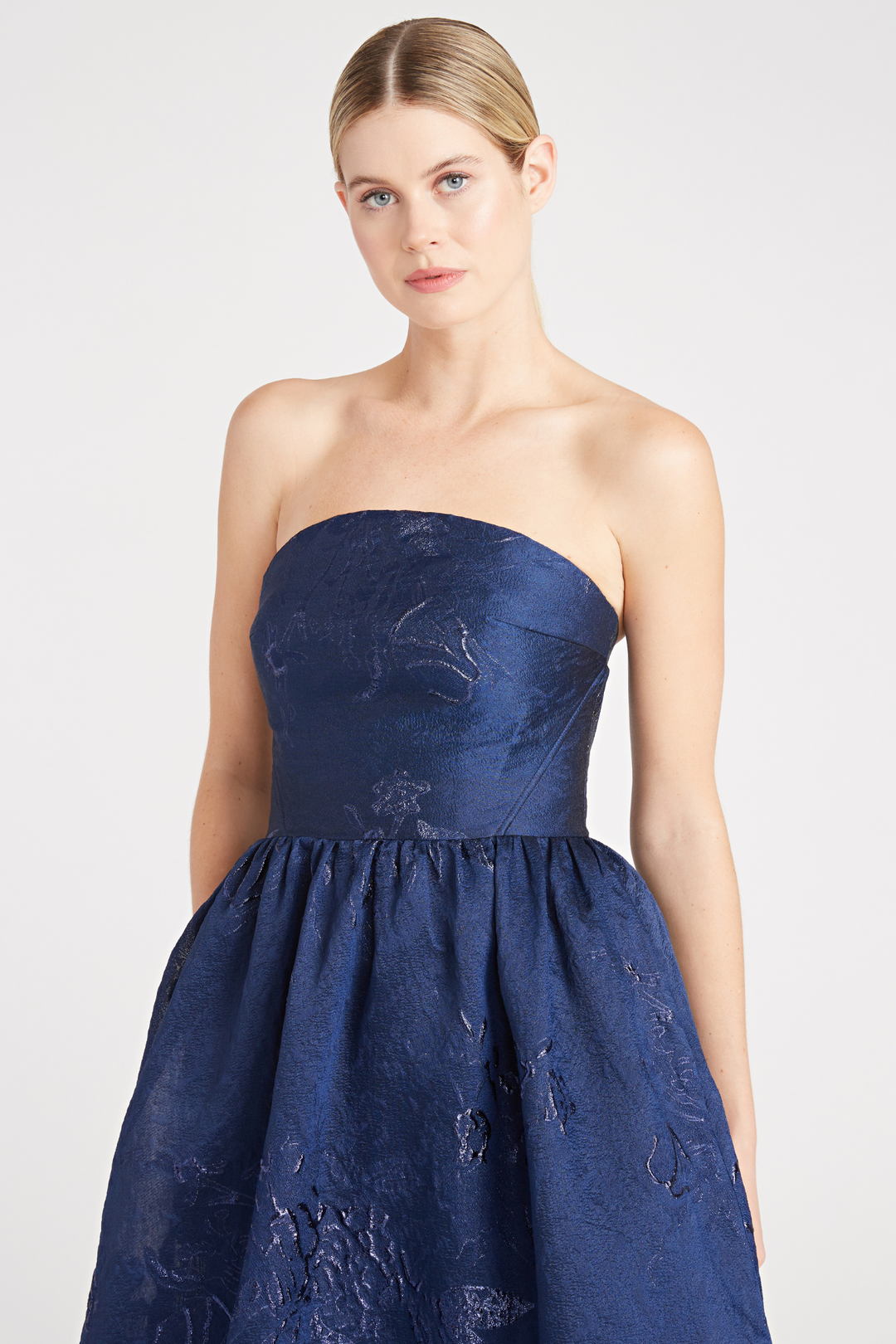 Adelaide Navy Gown by ML Monique Lhuillier RENTAL – The Fitzroy - Main Image