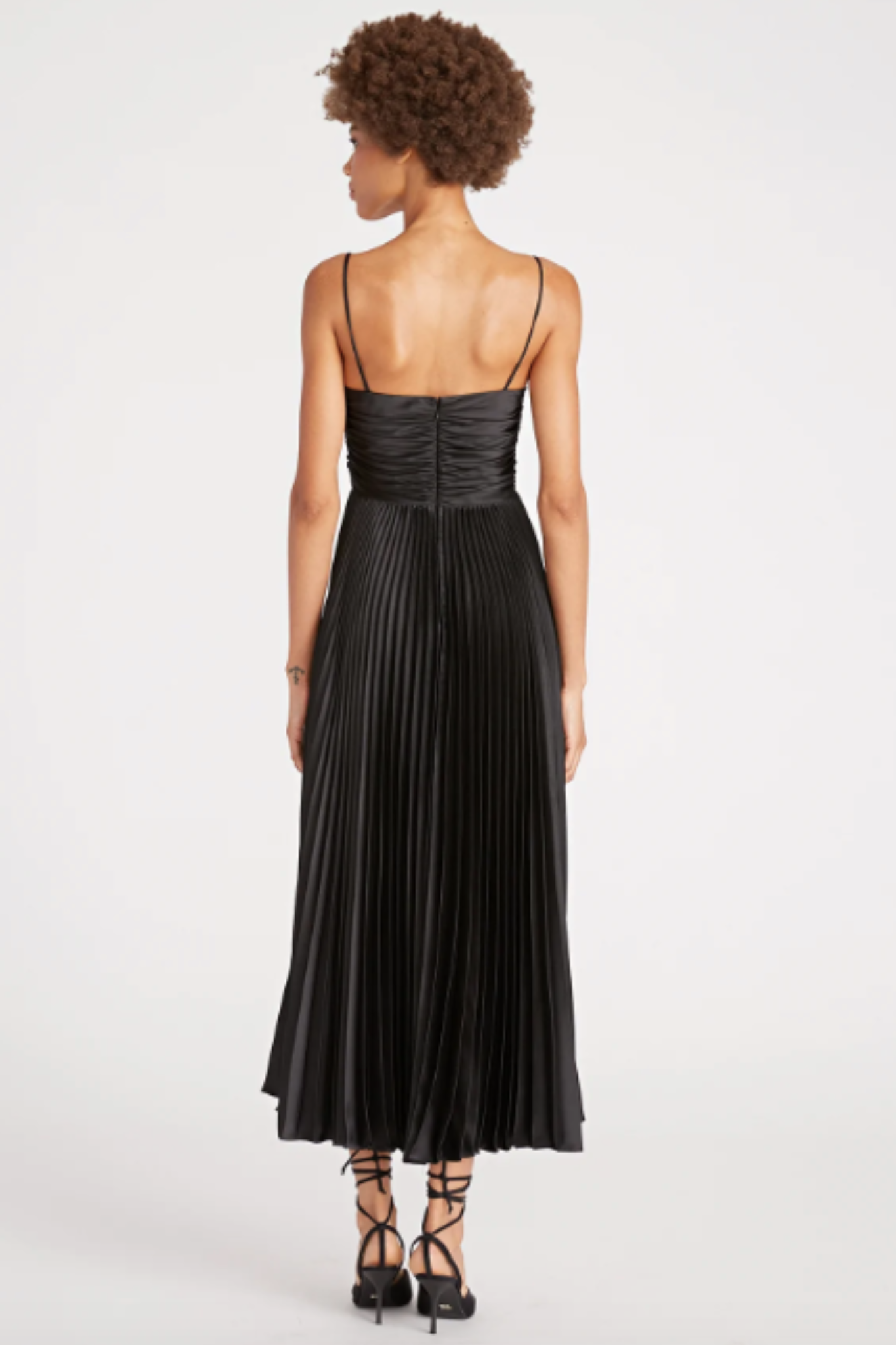 Afra Pleated Dress by AMUR - RENTAL