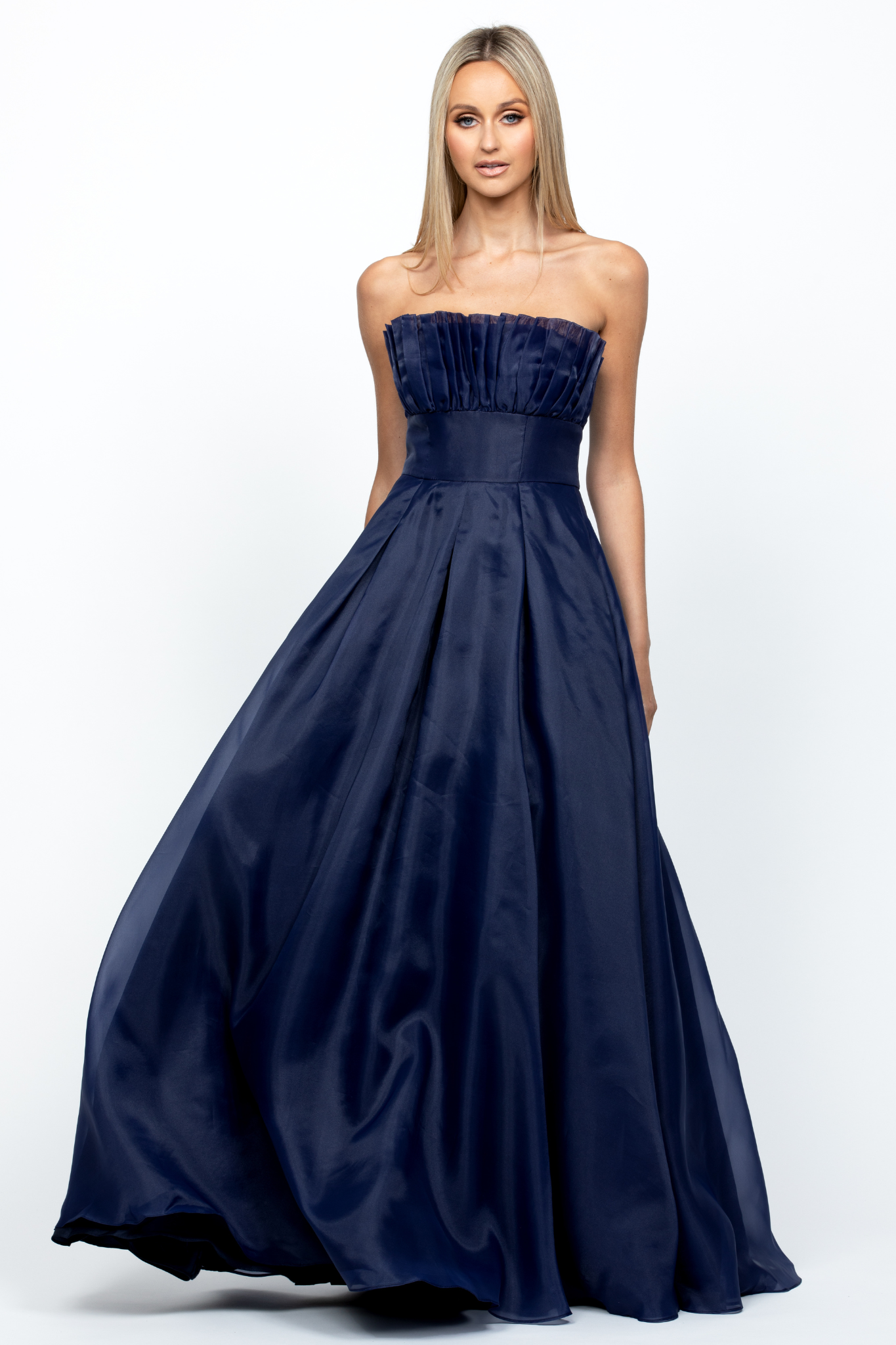 Evelyn Gown in Navy by Bariano - RENTAL