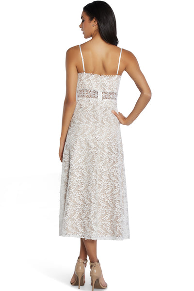 Ivy Embroidered Midi Dress by Aidan Mattox - RENTAL