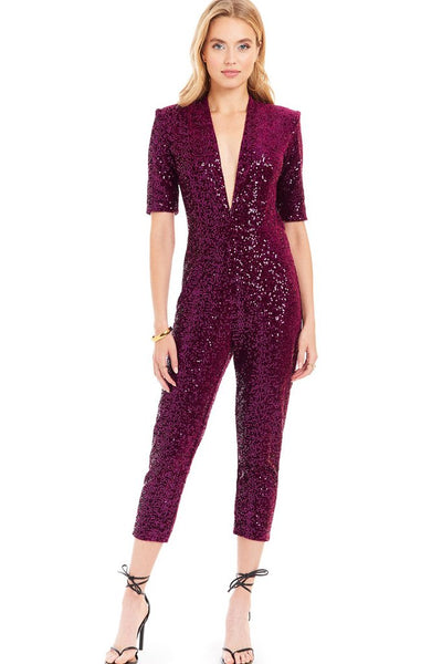 Amanda Uprichard Sequin Catsuit