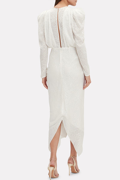 Astrid Dress in White Leopard Burnout by Ronny Kobo - FINAL SALE