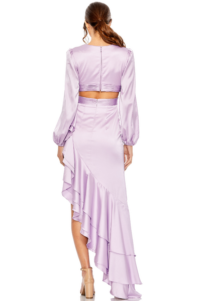 Carina Cut Out Dress in Lilac by Mac Duggal - RENTAL