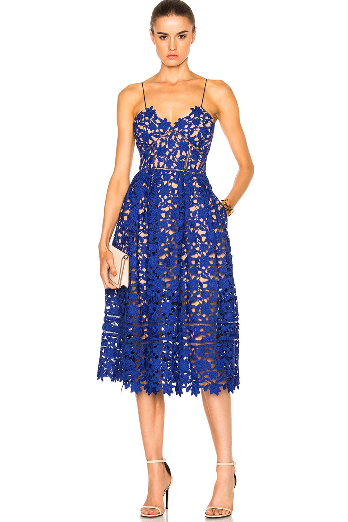 Self portrait azaelea dress sky sales blue