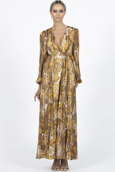 Cobra Long Sleeved Dress by Bariano - FINAL SALE