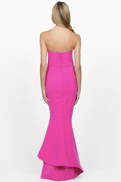 Hollywood Gown in Fuchsia by Bariano - RENTAL