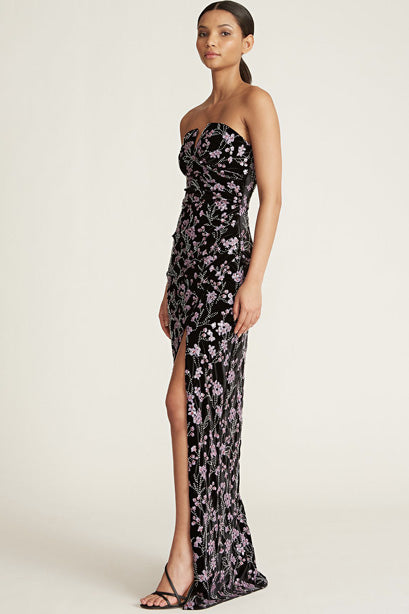 Saura Velvet Gown by Theia Couture - RENTAL – The Fitzroy