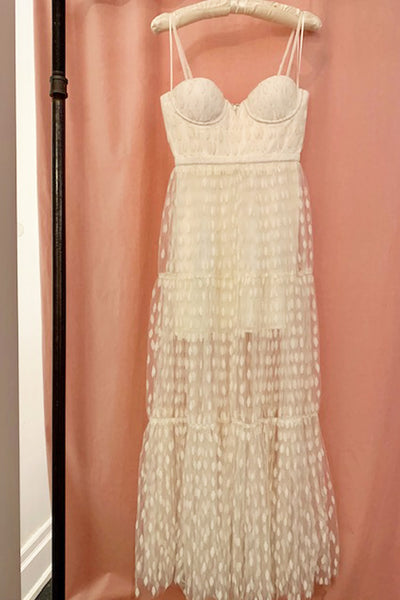 Belle Bustier Tulle Midi Dress by Sau Lee - RENTAL