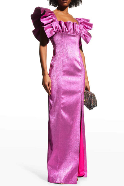 Prince Gown in Fuchsia by Black Halo - FINAL SALE