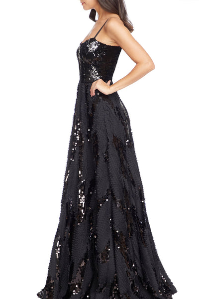 Mariana Sequin Patchwork Gown by Dress The Population - RENTAL