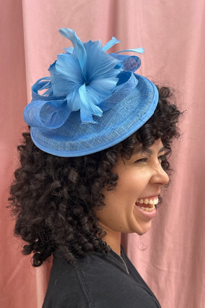 Inter Lagos Blue Fascinator - RENTAL