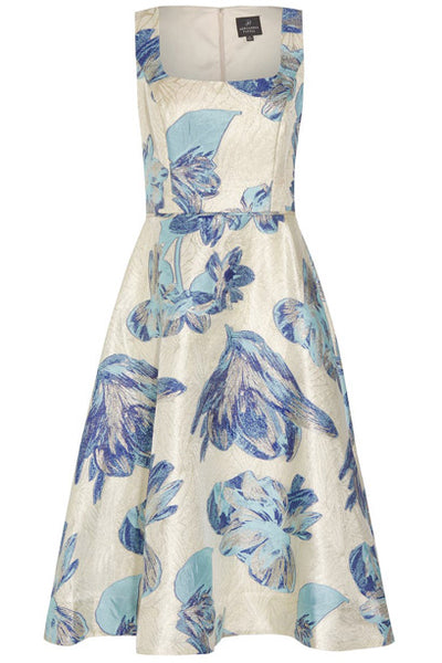 Beatrice A-Line Midi Dress by Adrianna Papell - RENTAL