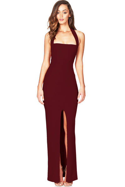 Boulevard Gown in Wine by Nookie