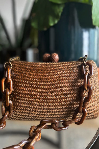Charlie Mini Woven Clutch by Serpui - RENTAL