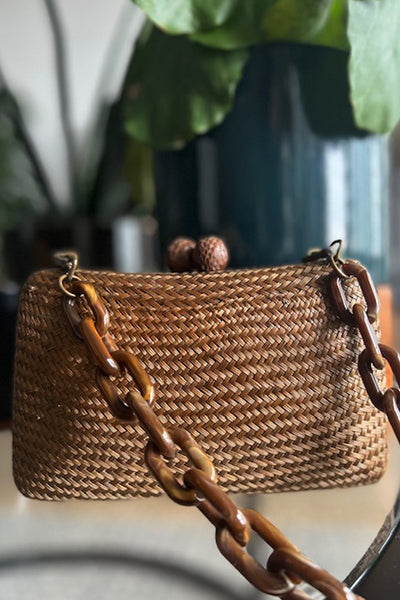 Charlie Mini Woven Clutch by Serpui - RENTAL