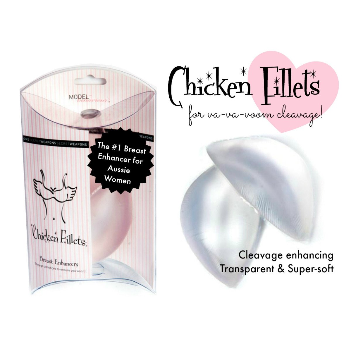 Chicken Fillets Silicone Bra Inserts