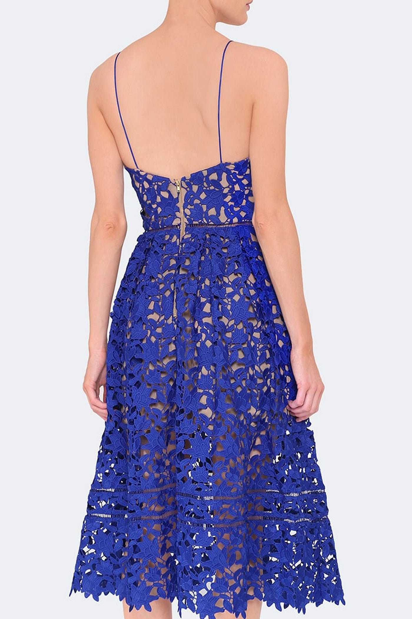 Azaelea Dress in Cobalt Blue by Self Portrait RENTAL The Fitzroy