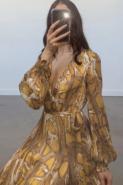 Cobra Long Sleeved Dress by Bariano - FINAL SALE
