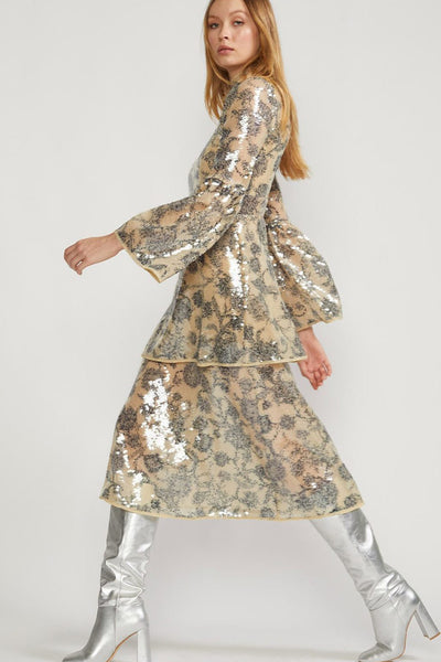 Cythia Rowley Michelle Bell Sleeve Dress