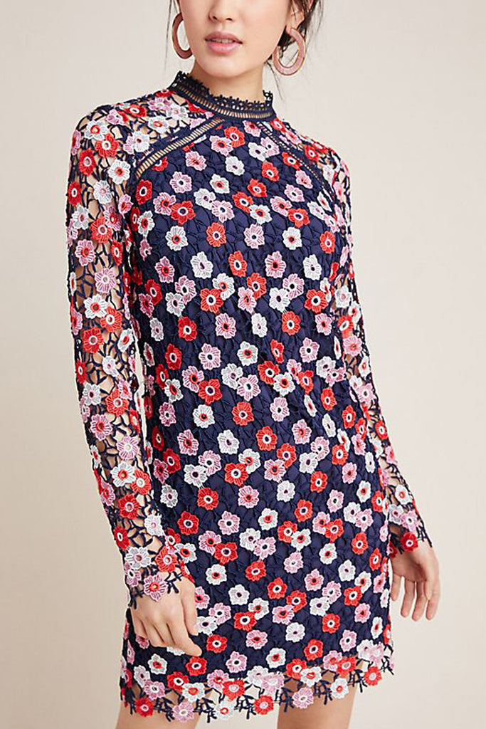Darla Cocktail Lace Dress by Monique Lhuillier