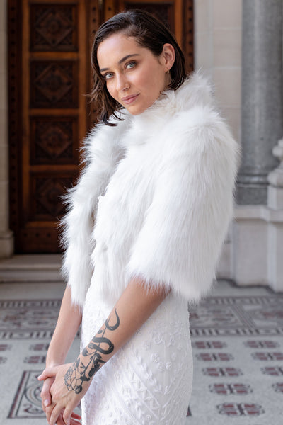 Desire Crop Faux Fur Jacket by Unreal Fur - RENTAL