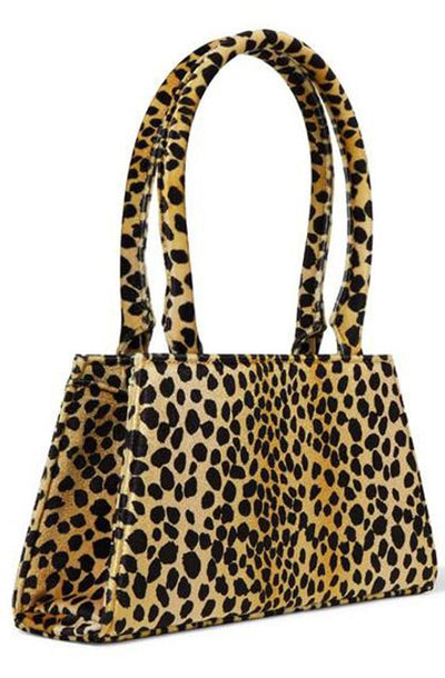Dora Leopard Print Top Handle Bag by RIXO - RENTAL