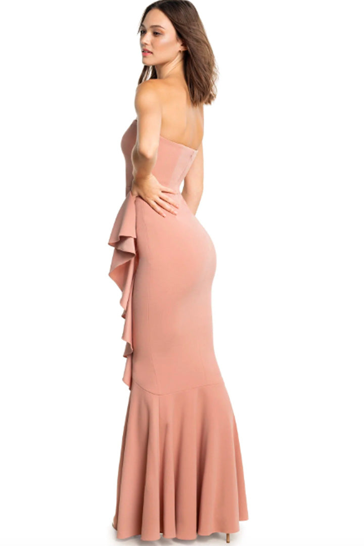 Cleo Ruffle Gown by Dress The Population - RENTAL