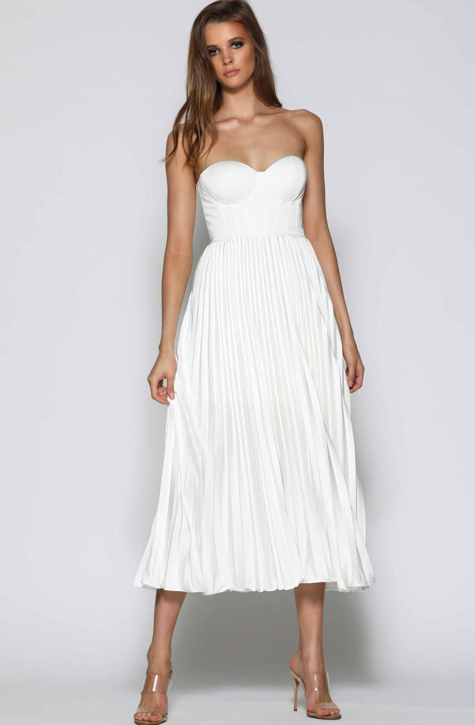 Milan Dress in White by Elle Zeitoune - RENTAL