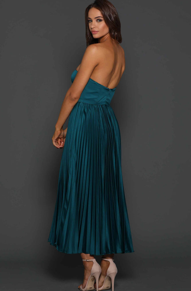 Milan Dress in Teal Green by Elle Zeitoune RENTAL The Fitzroy