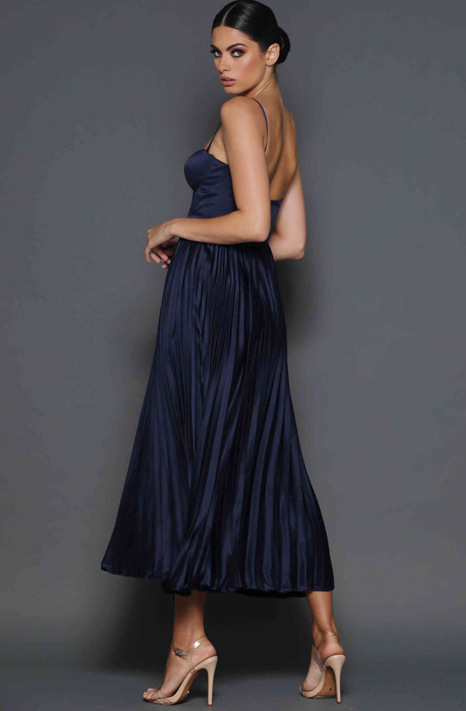 Milan Dress in Navy by Elle Zeitoune - RENTAL