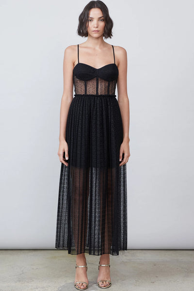 Freya Bustier Pleated Dress by Allen Schwartz RENTAL The Fitzroy