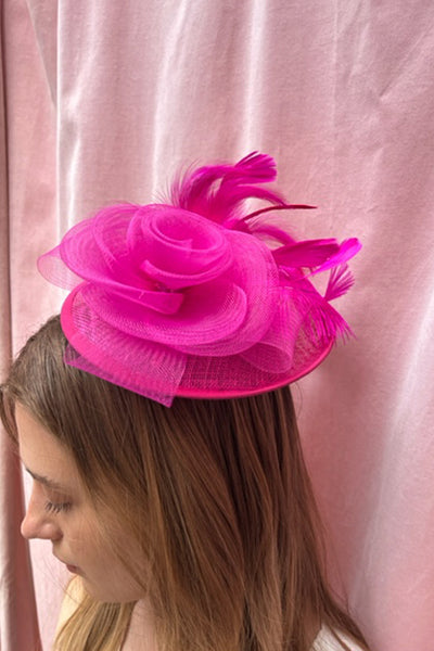 Santa Anita Pink Fascinator - RENTAL