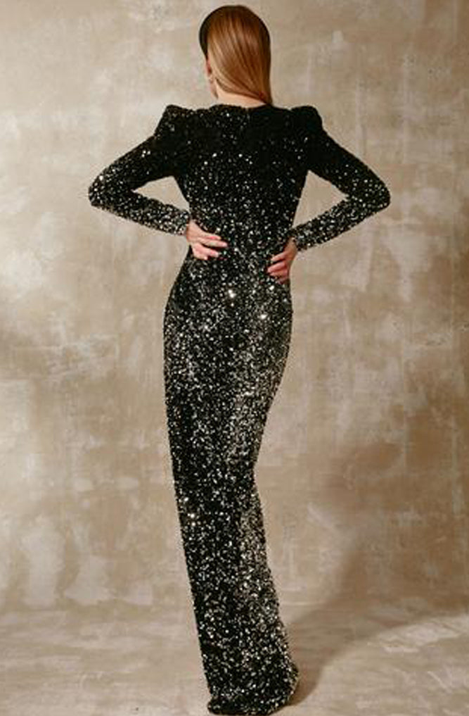 Etoile Sequin Gown by Gemy Maalouf