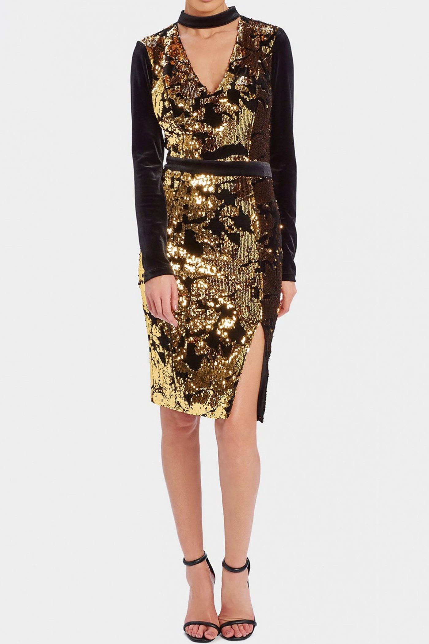 Glow Velvet Sequin Cocktail Dress by Forever Unique - FINAL SALE