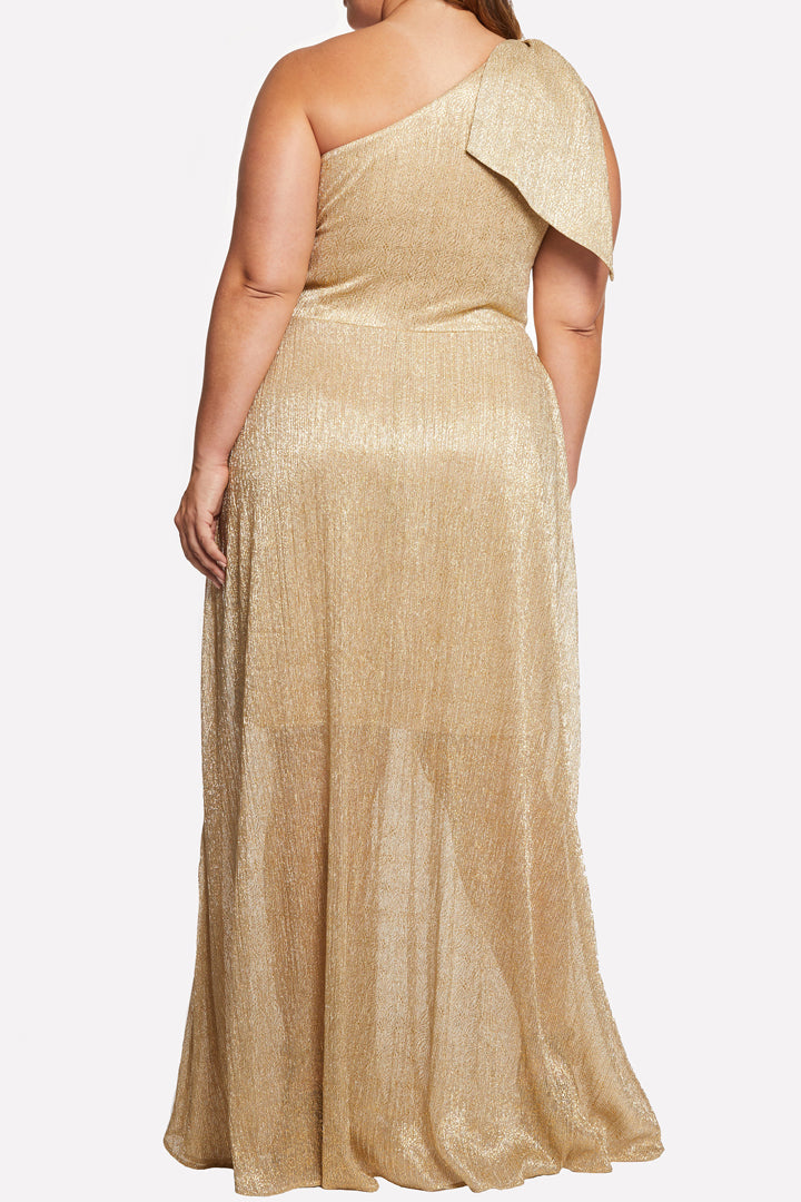 Elsie Gold Gown by Dress The Population - RENTAL