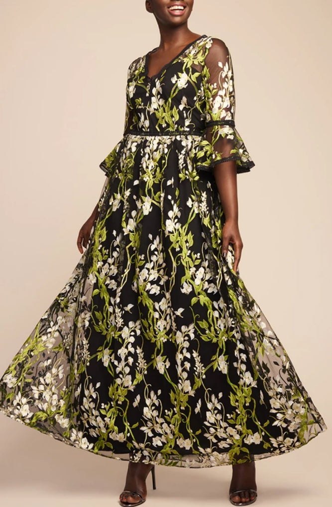 Elena Embroidered Gown by Marchesa Notte - RENTAL