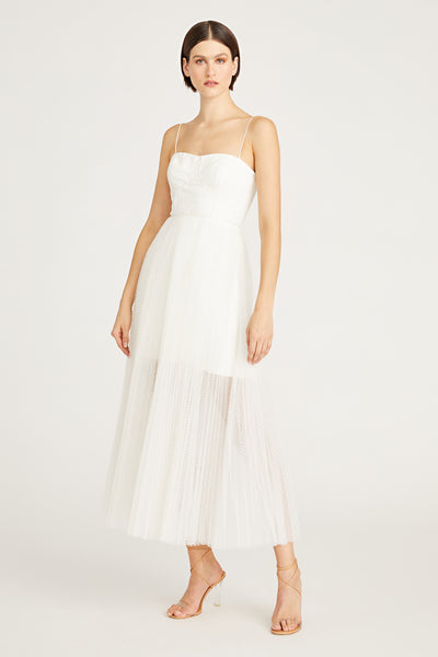 Harper Midi Dress in White by ML Monique Lhuillier - RENTAL The Fitzroy Harper Midi Dress in White by ML Monique Lhuillier - RENTAL The Fitzroy
