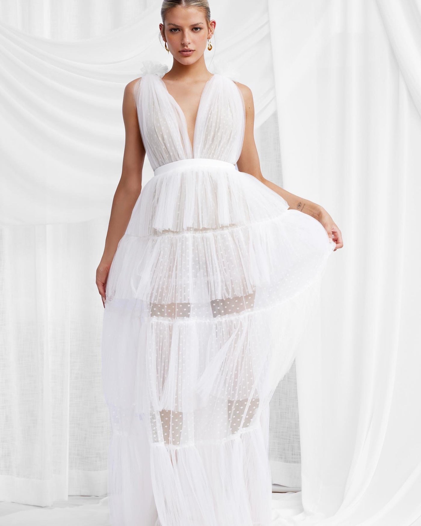 Zendaya Gown in White by Lexi - RENTAL