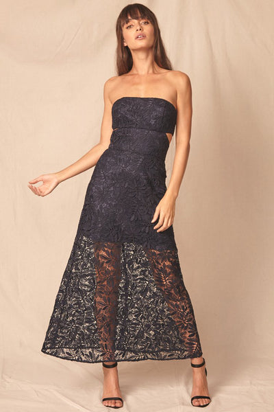 Jemma Lace Strapless Dress by Allen Schwartz - FINAL SALE