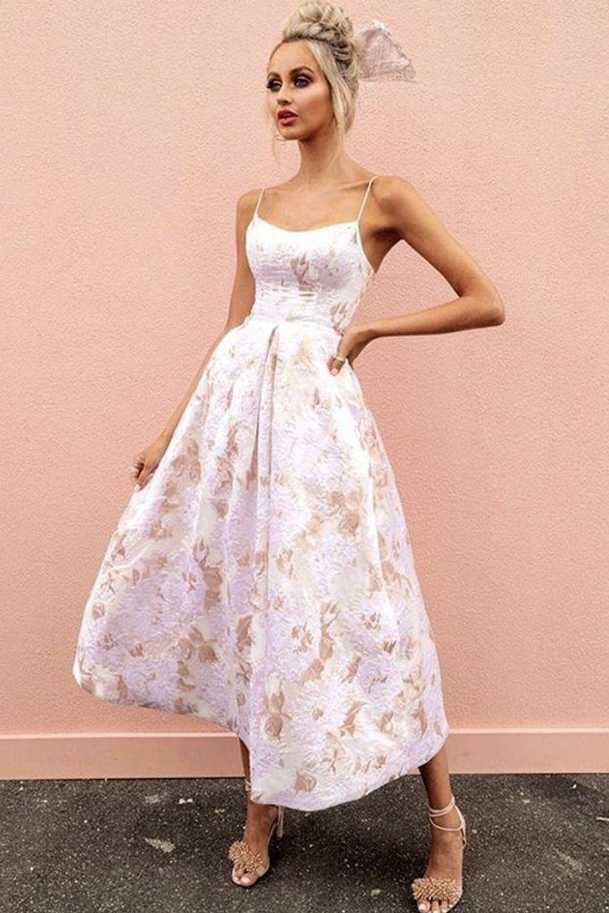 June Jacquard Tea Length Dress by Bariano - FINAL SALE