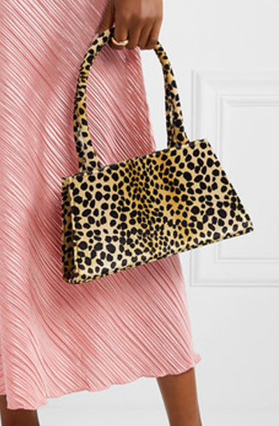 Dora Leopard Print Top Handle Bag by RIXO - RENTAL