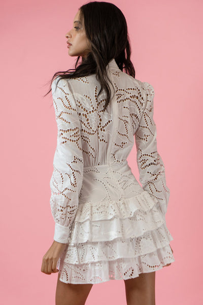 Rebecca Cotton Eyelet Mini Dress by Sau Lee - FINAL SALE