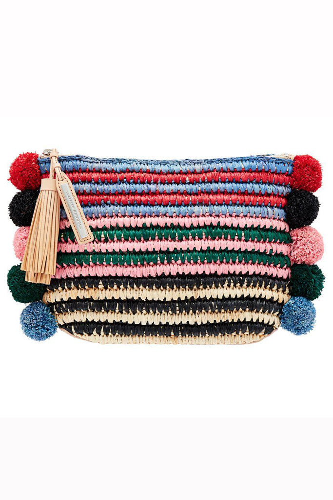 Raffia Tassle Clutch Bag in Rainbow by Loeffler Randall - RENTAL