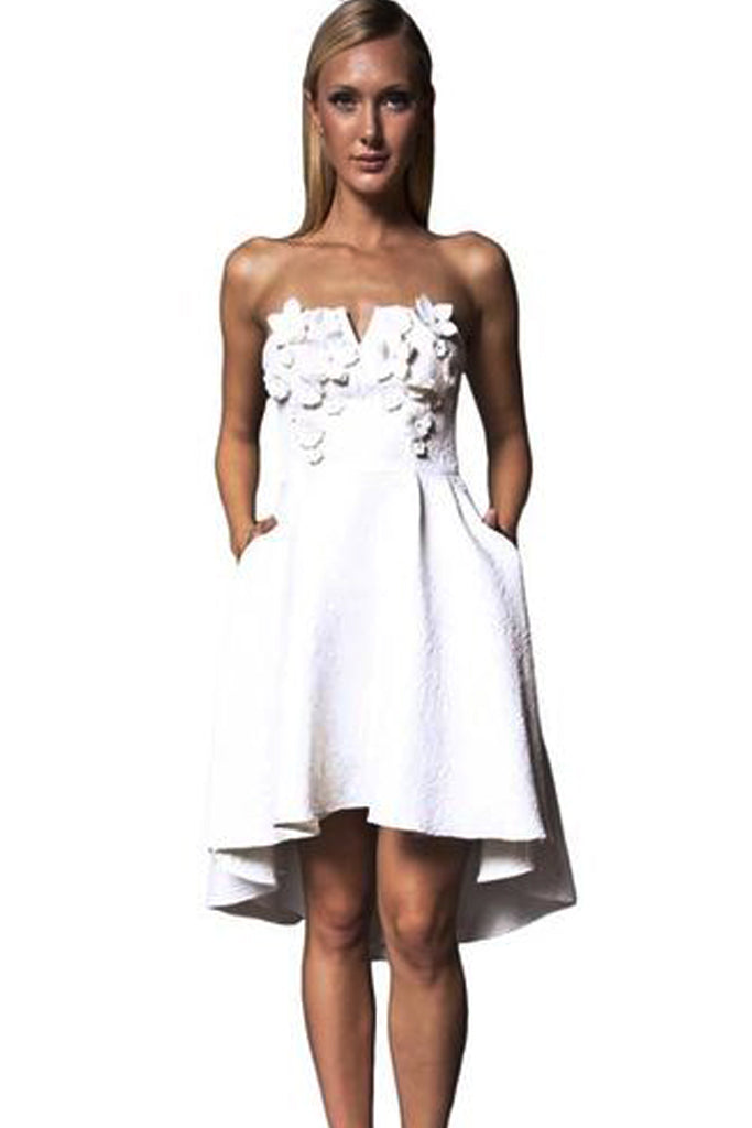 Lula Dress in White by Narces - RENTAL