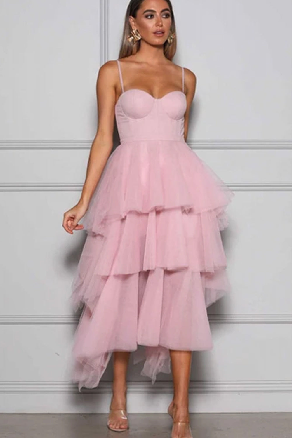 Maison Fairy Floss Tulle Dress in Pink by Elle Zeitoune