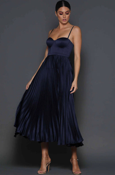 Milan Dress in Navy by Elle Zeitoune - RENTAL