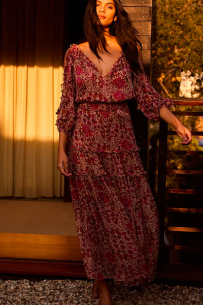Hibiscus Dress by MISA Los Angeles - RENTAL