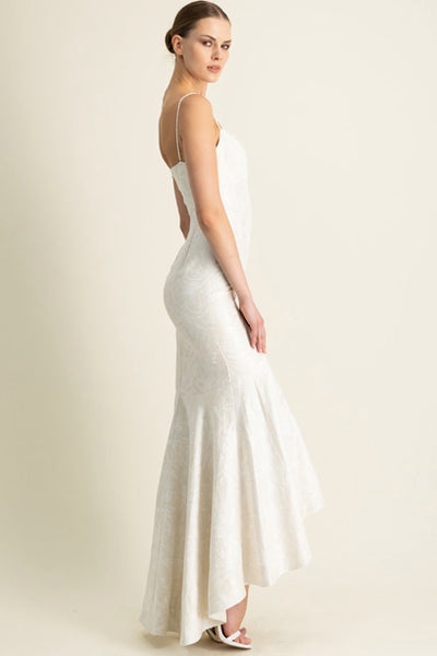 Baroque Pearl Gown by ML Monique Lhuillier - RENTAL