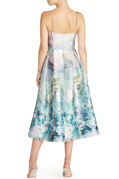 Watercolour Midi Dress by ML Monique Lhuillier - RENTAL